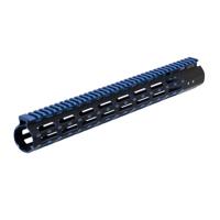 

UTG 15" M-LOK Super Slim Rail and Free Float Handguard for MSR Rifles, Black & Blue 2-Tone