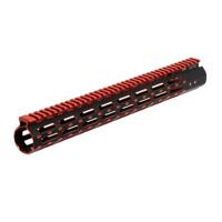 

UTG 15" M-LOK Super Slim Rail and Free Float Handguard for MSR Rifles, Black & Red 2-Tone