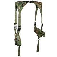

UTG Deluxe Universal Horizontal Shoulder Holster for most Pistols & Revolvers, Right Hand Woodland Digital