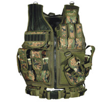 

UTG 547 Law Enforcement Tactical Vest, Right Handed, Woodland Digital