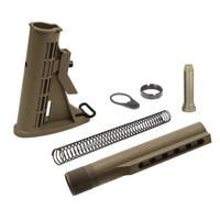 

UTG 6-Pos Mil-Spec Stock Assembly, Includes Action Spring, Buffer Assembly, Tear-drop Ring and Castle Nut, Flat Dark Earth