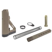 

UTG Ops Ready S1 Mil-Spec Stock Kit for M4 Rifles, Includes Mil-Spec 6-Position Extension Tube, Buffer, Buffer Spring, Tear-Drop Ring and Castle Nut, Flat Dark Earth