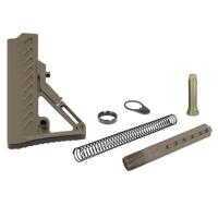 

UTG Ops Ready S2 Mil-Spec Stock Kit for M4 Rifles, Includes Mil-Spec 6-Position Extension Tube, Buffer, Buffer Spring, Tear-Drop Ring and Castle Nut, Flat Dark Earth