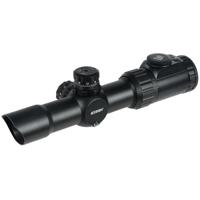 

UTG 1-4.5x28 CQB Riflescope, Matte Black with 36-Color Illuminated Circle Dot Reticle, 30mm Tube Diameter, with Rings