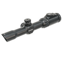 

UTG 1-8x28 CQB/MRC Riflescope, Matte Black with Illuminated 36-Color Circle Dot Reticle, 30mm Tube, with QD Rings, Target Turrets