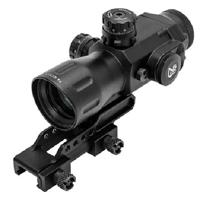 

UTG 4x32 T4 Compact Prismatic Riflescope, 36-Color IE Circle Dot Reticle, Multi Emerald Coated, 34mm Tube Diameter, Integrated Mount