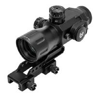 

UTG 4x32 T4 Series Prismatic Riflescope, 36-Color IE Mil-Dot Reticle, Multi Emerald Coated, 34mm Tube Diameter, Integrated Mount