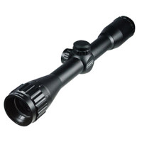 

UTG 4x32 Hunter Riflescope, Matte Black Finish with Mil-Dot Reticle, Adjustable Objective, Airgun/.22 Rings, 1" Center Tube