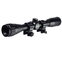 

UTG 4x32 Hunter Riflescope, Matte Black Finish with Mil-Dot Reticle, Adjustable Objective & Medium Profile Picatinny Rings, 1" Center Tube