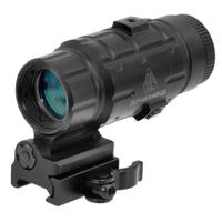 

UTG 3x Magnifier with Flip-to-Side QD Mount for Weapon Sights and Red Dot Optics, Windage/Elevation Adjustable