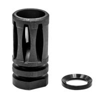 

UTG Muzzle Brake for Standard 1/2"-28 UNEF Threaded Barrels, Matte Black