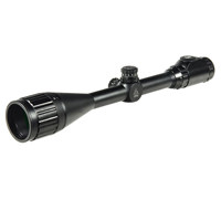 

UTG 6-24x50 Hunter Riflescope, Matte Black with Illuminated 36 Color Mil-Dot Reticle, 1" Tube, Adjustable Objective, Target Turrets & Rings