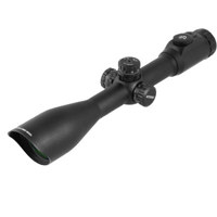 

UTG 10x50 AccuShot IE Riflescope, Matte Black Finish with 36 Color Illuminated Mil Dot Reticle, Side Parallax Focus, Target Turrets & Rings, 30mm Center Tube