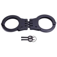 

UZI Double Lock Hinged Handcuff with 2 Keys, Black
