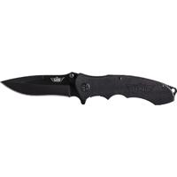 

UZI 7.75" Responder VI Folding Knife with Plain Stainless Steel Blade, G10 Handle with Metal Clip, Black