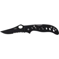 

UZI 8.25" Enterprise Folding Knife with Partially Serrated Stainless Steel Clip Blade, G10 Handle with Metal Clip, Black