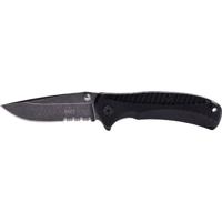 

UZI 8" EVN Stone Wash I Folding Knife with Partially Serrated Stainless Steel Blade, G10 Handle with Metal Pocket Clip, Gray/Black