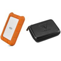 

LaCie Rugged USB-C 3.0 5TB External Hard Drive - With HD-1 Portable Hard Drive Case