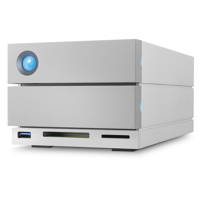 

LaCie 2big Dock Thunderbolt 3 20TB (2x 10TB) Dual-Disk RAID Drive, USB 3.1 (Type C) & USB 3.0, 7200 RPM, Up to 440MB/s Speed, Supports RAID 0, 1 and JBOD, Enterprise-Class Drives