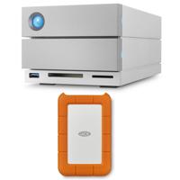 

LaCie 2big Dock Thunderbolt 3 8TB (2x 4TB) Dual-Disk RAID Drive, USB 3.1 (Type C) & USB 3.0, 7200 RPM, Up to 440MB/s Speed, - Bundle With LaCie Rugged USB-C 3.1 2TB External Hard Drive