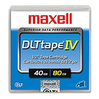 

Maxell DLT Tape IV 1/2" Tape Cartridge, 40GB Native/80GB Compressed Capacity, Up to 12MBps Transfer Rate