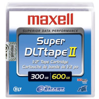 

Maxell Super DLTtape II Tape Cartridge for SDLT 600 Drive, 300GB Native/600GB Compressed, 2066' Tape Length