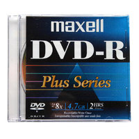 

Maxell DVD-R 4.7GB Write Once, 8x Recordable Plus Series Disc with Jewel Case