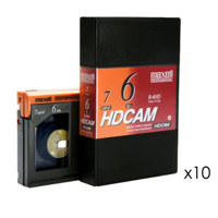

Maxell 10 PACK B-6HD 6 Minute HDCAM Videotape, Small, 43m Tape Length
