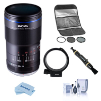 

Venus Laowa 100mm f/2.8 2X Ultra Macro APO Lens for Canon EF Bundle with Hoya Digital Filter Kit, Tripod Collar, Lens Cleaner, Cleaning Kit, Cloth
