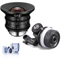 

Venus Laowa 12mm T2.9 Wide-Angle Cine Lens for Canon EF-Mount - Bundle with Tilta Titlaing Mini Follow Focus, Cleaning Kit