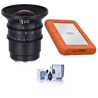 

Venus Laowa 12mm T2.9 Zero-D Cine Lens for Canon RF, Feet Bundle with LaCie 1TB Rugged Mini Portable External Hard Drive, Cleaning Kit