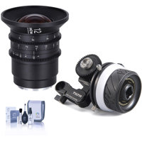 

Venus Laowa 12mm T2.9 Zero-D Cine Lens for Canon RF, Feet Bundle with Tilta Titlaing Mini Follow Focus, Cleaning Kit