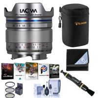 

Venus Laowa 14mm f/4 FF RL Zero-D Lens for Leica M-Mount, Silver - Bundle with Case, Wrap, Lens Cleaner, Corel PC Software Package, Filter Kit, Cleaning Kit