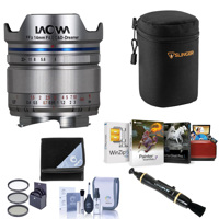 

Venus Laowa 14mm f/4 FF RL Zero-D Lens for Leica M-Mount, Silver - Bundle with Case, Wrap, Lens Cleaner, Corel Mac Software Package, Filter Kit, Cleaning Kit