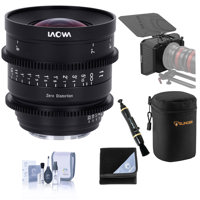 

Venus Laowa 15mm T2.1 Zero-D Cine Lens for Canon RF, Feet Bundle with SmallRig Lightweight Matte Box, Lens Case, Wrap, Lens Cleaner, Cleaning Kit