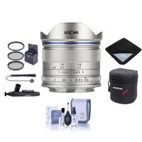 

Venus Laowa 7.5mm f/2 Lens for Micro Four Thirds Mount, Silver - Bundle With 46mm Filter Kit, Lens Case, Cleaning Kit, Lens Wrap, Capleash II, Lens Cleaner