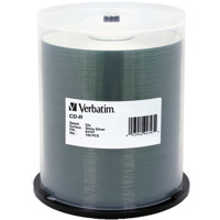 

Verbatim CD-R, 80 Minute, 700MB 52x Shiny Silver, 100 Pack on Spindle