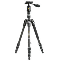 

Vanguard VEO 3T 204CBP 4-Section Carbon Fiber Travel Tripod with Ball Head & Pan Handle, Black