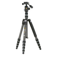 

Vanguard VEO 3T 265HCBP 5-Section Carbon Fiber Travel Tripod with Ball Head & Pan Handle, Black