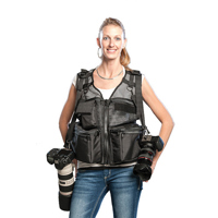 

The Vest Guy Medium Wedding Photographer Vest, Black Mesh