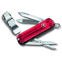 

Victorinox Swiss Army 65mm/2.5" Nail Clip 580 Pocket Tool, Red Translucent
