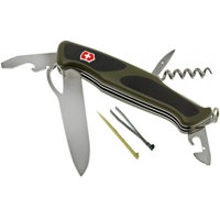 

Victorinox Swiss Army Delemont Collection 130mm/5.1" Rangergrip 61 Pocket Tool, Green/Black