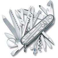 

Victorinox Swiss Army SwissChamp 3.58" Medium Multi-Tool Pocket Knife, SilverTech