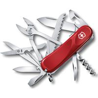 

Victorinox Swiss Army Delemont Collection 85mm (3.34") Evolution S52 Pocket Knife Multi-Tool, Red