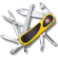 

Victorinox Swiss Army Delemont Collection 85mm (3.34") EvoGrip 18 Pocket Knife Multi-Tool, Yellow/Black