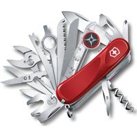 

Victorinox Swiss Army Delemont Collection 3.75" Evolution S54 Toolchest Plus Pocket Tool, Red