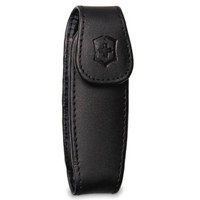 

Victorinox Swiss Army Leather Medium Clip Pouch, Black