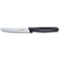 

Victorinox 4.5" Serrated Edge Round Tip Steak Knife with Black Polypropylene Handle