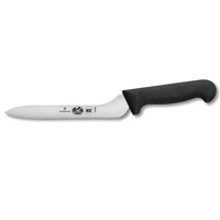 

Victorinox Wavy Edge Sandwich Knife with 7.5" Offset Blade, Black Polypropylene Handle