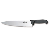 

Victorinox 10" Serrated / Straight Edge Bread Knife with Fibrox Handle